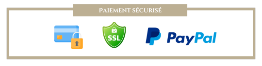 Images paiement sécurisé grâce au certificat SSL et Paypal